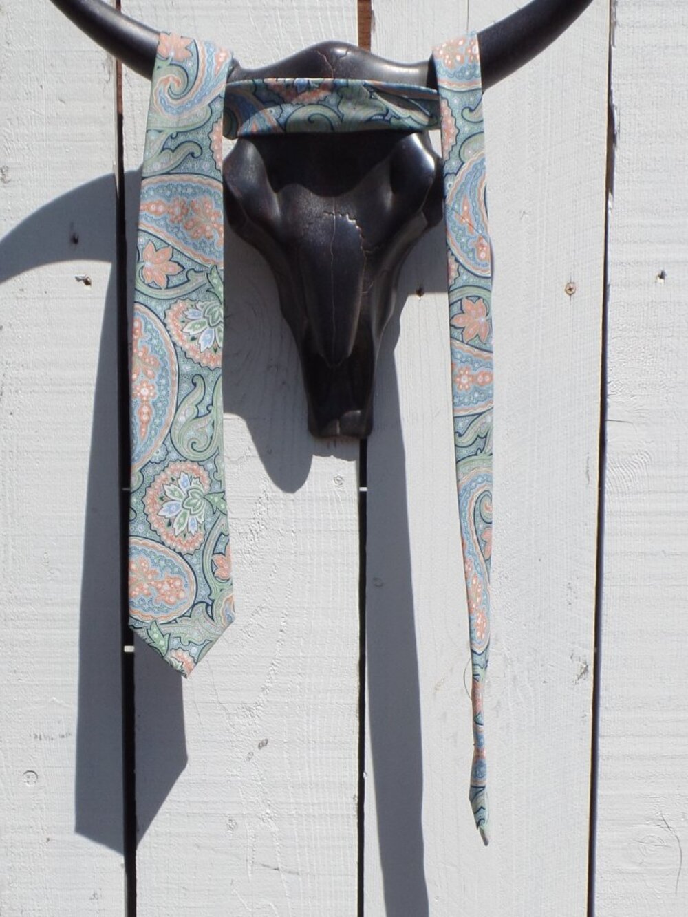 Croft & Barrow Paisley Silk Tie / Belt / Hat Band